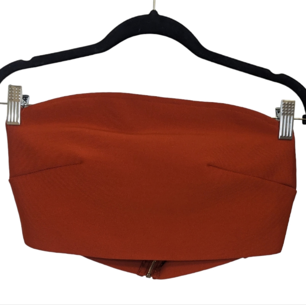 Banjul Women's Crop Strapless Top, Size L 🍂✨